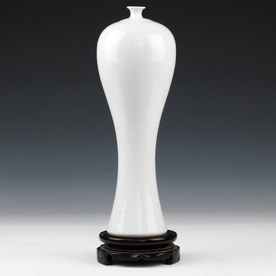 Botella de Porcelana Antigua China con Acabado Agrietado Decorativo - Image 6