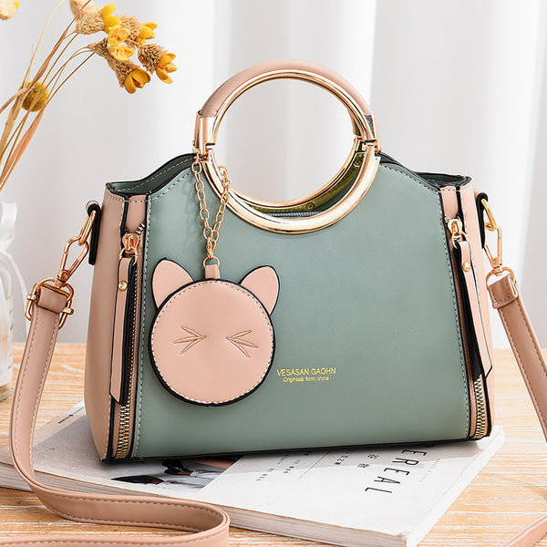 Bolsa de Hombro Único con Diseño Cartoon para Mujer