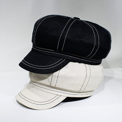 Gorra Octagonal Retro Británico para Mujer - Primavera Verano - Image 3