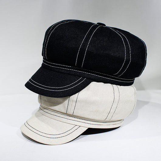 Gorra Octagonal Retro Británico para Mujer - Primavera Verano - Image 3