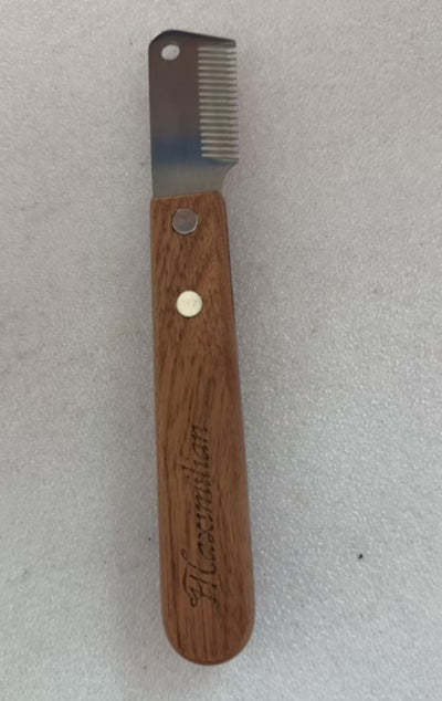 Peine Deslanador Profesional con Mango de Madera para Perros Terrier - Image 6