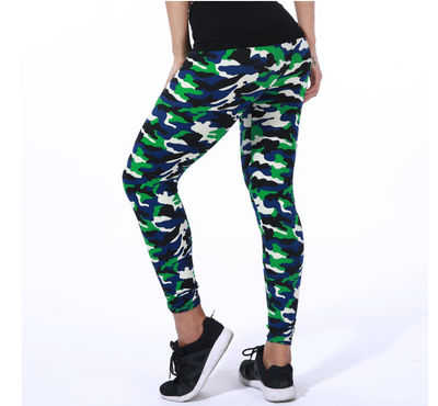 Leggings Estampado Camuflaje Floral Moda Europea y Americana - Image 3