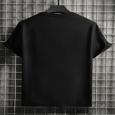 Camiseta Casual Hombre Cuello Redondo Manga Corta - Versátil para Diario - Image 3
