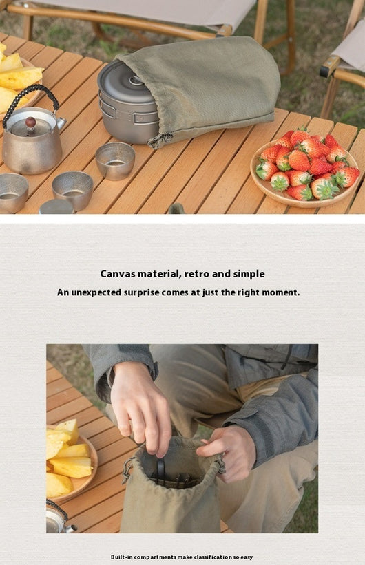 Bolsa Organizadora de Utensilios de Campamento con Cordón - Image 12
