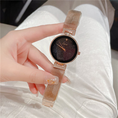 Reloj de Cuarzo Resistente al Agua con Malla Cielo Estrellado - Image 4