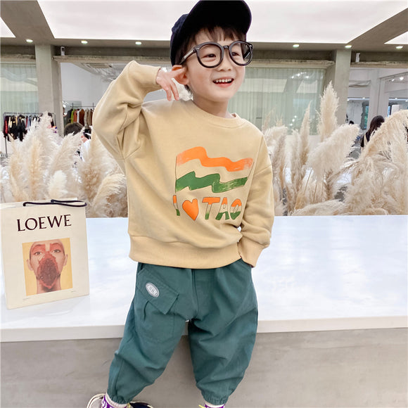 Suéter de Algodón Polar con Diseños Infantiles para Niños y Niñas