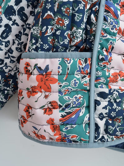 Abrigo Acolchado Suelto Estampado para Mujer - Comodidad y Estilo - Image 13