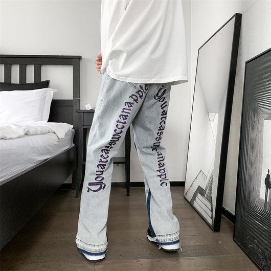 Pantalones Vaqueros Holgados de Pierna Recta para Hombre - Image 6