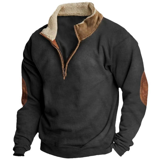 Sudadera Casual con Cierre Medio y Estampado para Hombre - Image 3