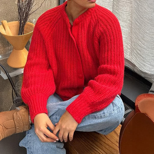 Suéter Camisero Minimalista de Manga Larga para Mujer - Image 2