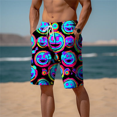 Pantalones Cortos Deportivos para Hombre con Estampado 3D Smiley - Image 18
