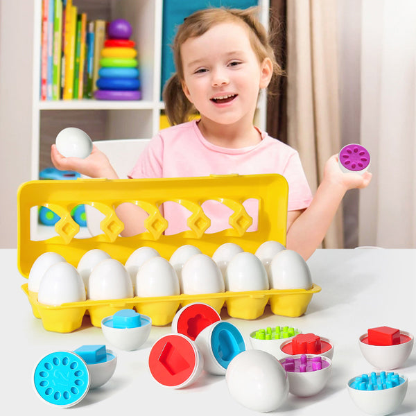 Huevo Inteligente Montessori - Juego Educativo de Formas y Colores