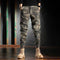 Pantalones de Trabajo Camuflaje Sueltos con Puño en Tobillo para Hombre