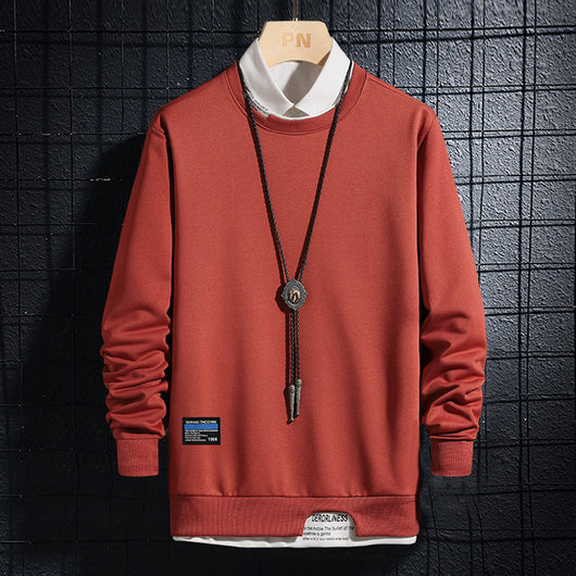 Suéter Casual Slim Fit Primavera Otoño - Colores Lisos Modernos - Image 12
