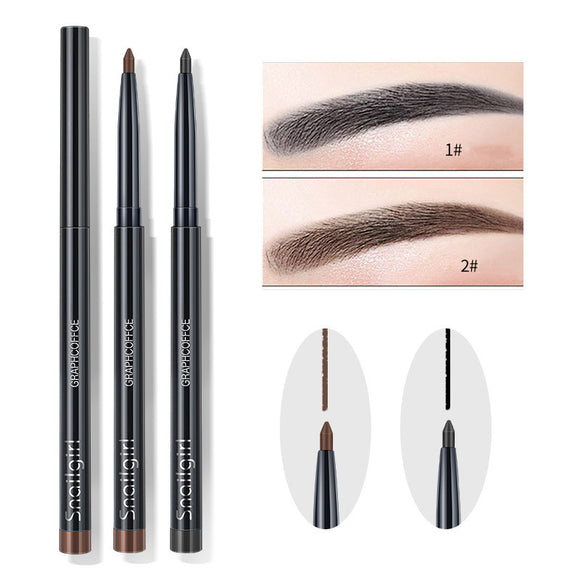 Lápiz de Cejas y Delineador Giratorio Automático de Trazo Perfecto