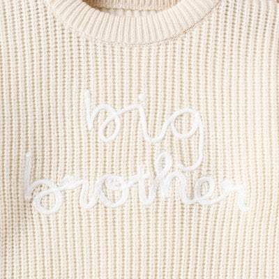 Sudadera Cuello Redondo con Bordado de Letras - Estilo Casual Moderno - Image 3