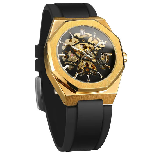 Reloj Automático Mecánico con Correa de Caucho - Image 4