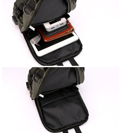 Mochila Cruzada Multifuncional para Hombre - Bolsa Pecho y Hombro - Image 25