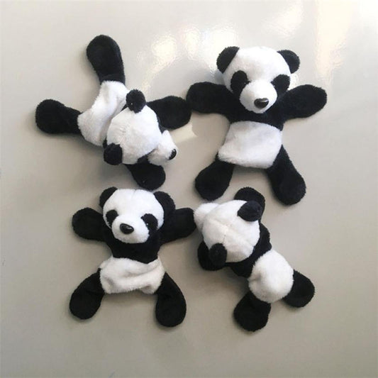 Set de 6 Imanes Decorativos Panda de Peluche para Refrigerador