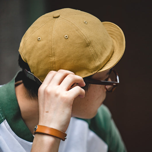 Gorra Denim Retro Clásica de Ala Corta