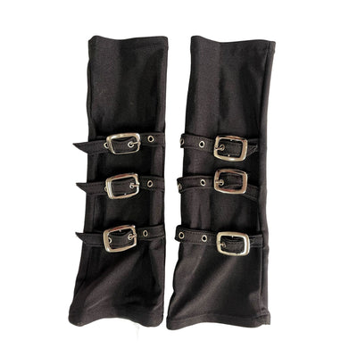 Guantes Punk Kunoichi Dedos Libres Negro Intenso - Image 4