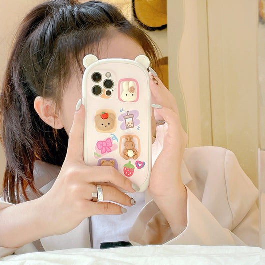 Funda para Celular Oso 3D con Orejas - Diseño Lindo para Mujeres - Image 7