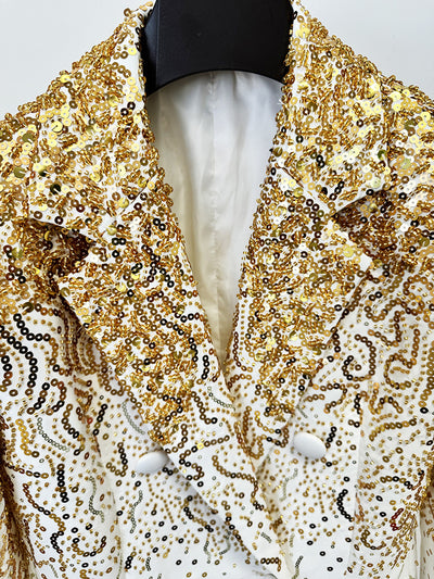 Blazer Doble Botonadura con Detalles Degradados - Image 10