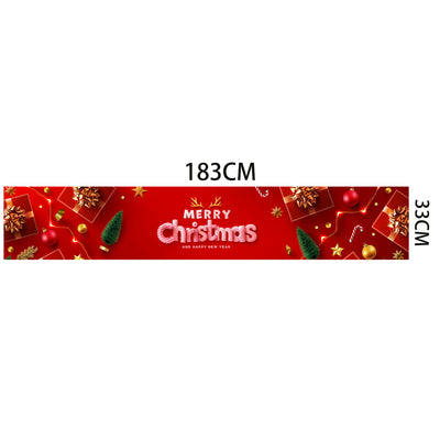 Camino de Mesa Navideño de Lino Aislante para Restaurante - Image 19