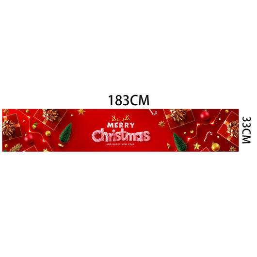 Camino de Mesa Navideño de Lino Aislante para Restaurante - Image 19