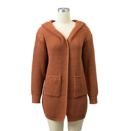 Suéter Holgado con Capucha y Bolsillos Dobles para Mujer - Image 6