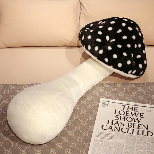 Almohada Larga de Peluche con Forma de Seta - Respaldo Cómodo para Sala de Estar - Image 4