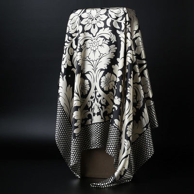 Pañoleta Cuadrada de Seda Simulada - Accesorio Versátil para Cualquier Estilo - Image 7