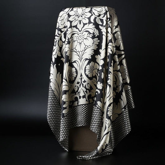 Pañoleta Cuadrada de Seda Simulada - Accesorio Versátil para Cualquier Estilo - Image 7