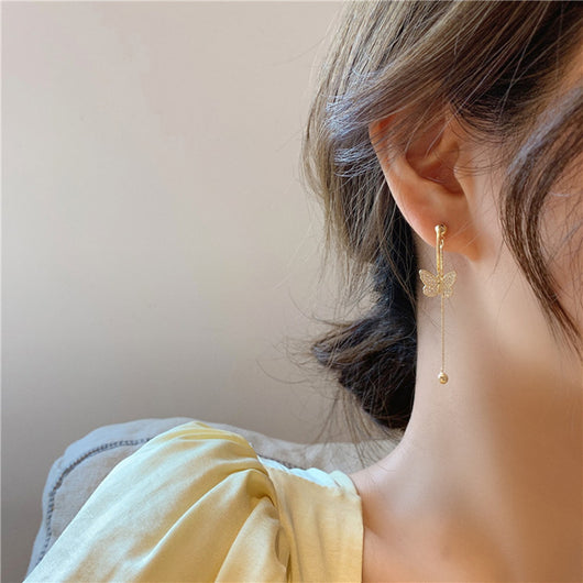 Aretes de Mariposa con Flecos Premium Sense - Image 4