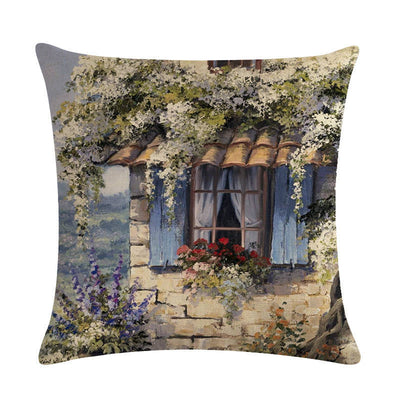 Funda de Almohada Lino Paisajes Rurales - Colección Pintura al Óleo - Image 12