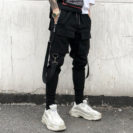 Pantalones Casuales Harlan Wei con Detalles de Cinta - Image 13