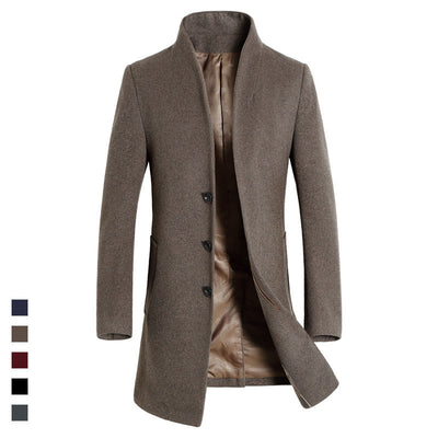 Abrigo Trinchera de Lana para Hombre - Estilo Casual Sofisticado - Image 12