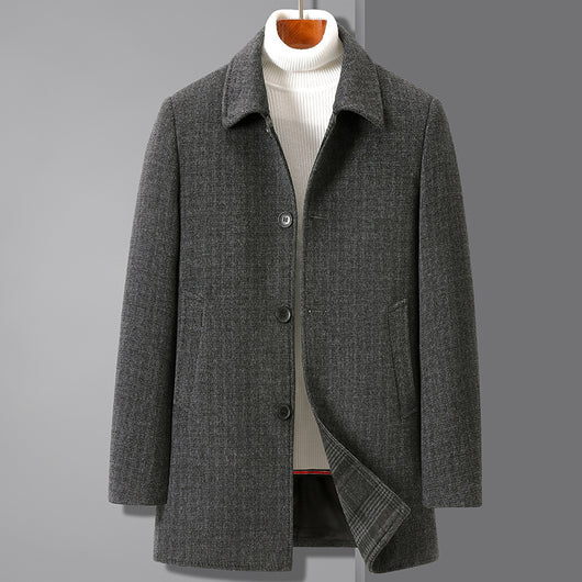 Abrigo de Lana para Hombre con Forro Desmontable de Plumón - Invierno Cálido y Versátil - Image 3