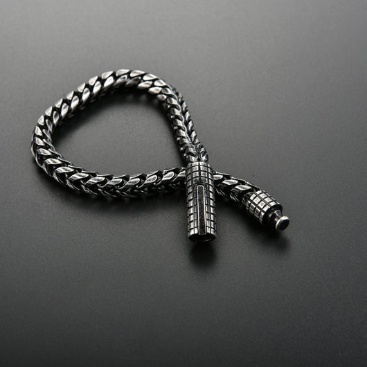 Pulsera Vintage de Acero Inoxidable para Hombre - Image 5