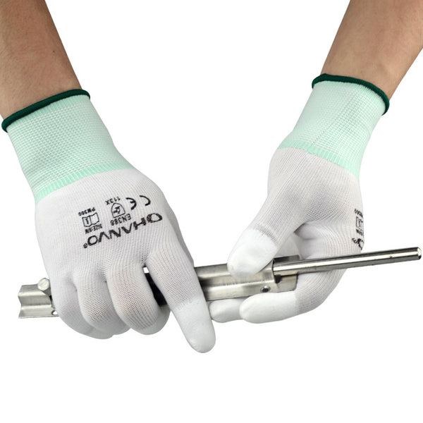 Guantes de Trabajo Reforzados con Recubrimiento en Puntas de Dedos