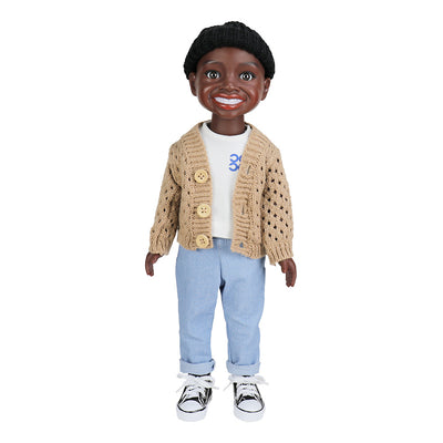 Muñeca Africana Articulada de 45 cm - Juguete Vinilo Realista - Image 9