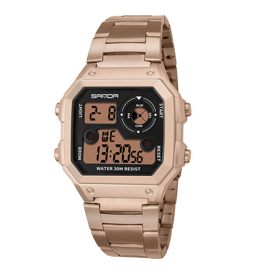 Reloj Deportivo LED Multifunción Resistente al Agua con Banda de Acero - Image 12