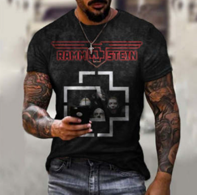 Playera Impresa en 3D de Manga Corta para Hombre - Image 2