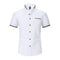 Camisa de Cuello Mao Manga Corta para Hombre