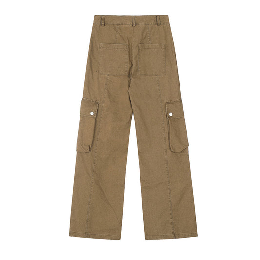 Pantalones Cargo Sueltos Estilo Punk Desgastados para Hombre - Image 2