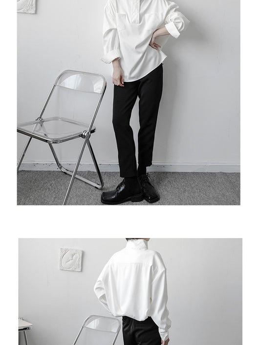 Camisa Casual Cuello Alto para Hombre - Image 17