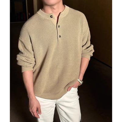 Suéter Grueso Liso para Hombre - Otoño Invierno - Image 6