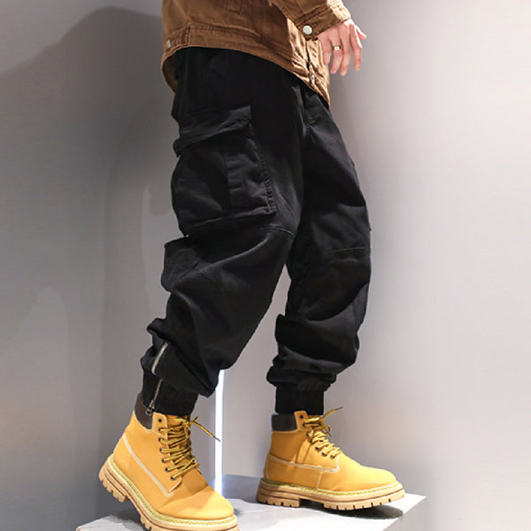 Pantalones Casuales con Cierre en Tobillo - Diseño Moderno y Versátil