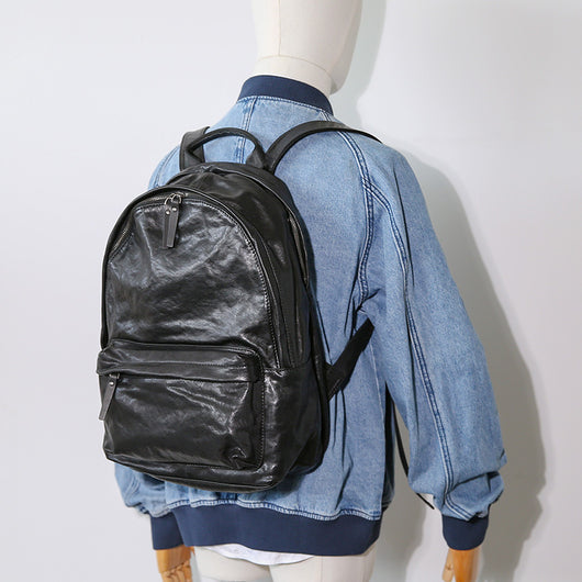 Bolsa de Viaje Vintage para Hombre - Cuero Genuino Capacidad Expandible