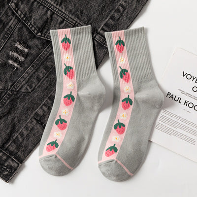 Calcetines Estampados de Piña y Fresa - Diseño Adorable - Image 17